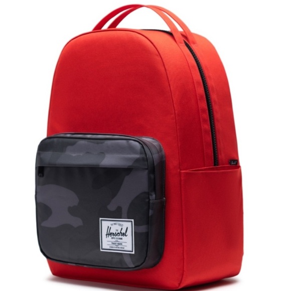 ✨Host pick✨Herschel Supply Company Red and Gray Backpack NWOT - Picture 1 of 9